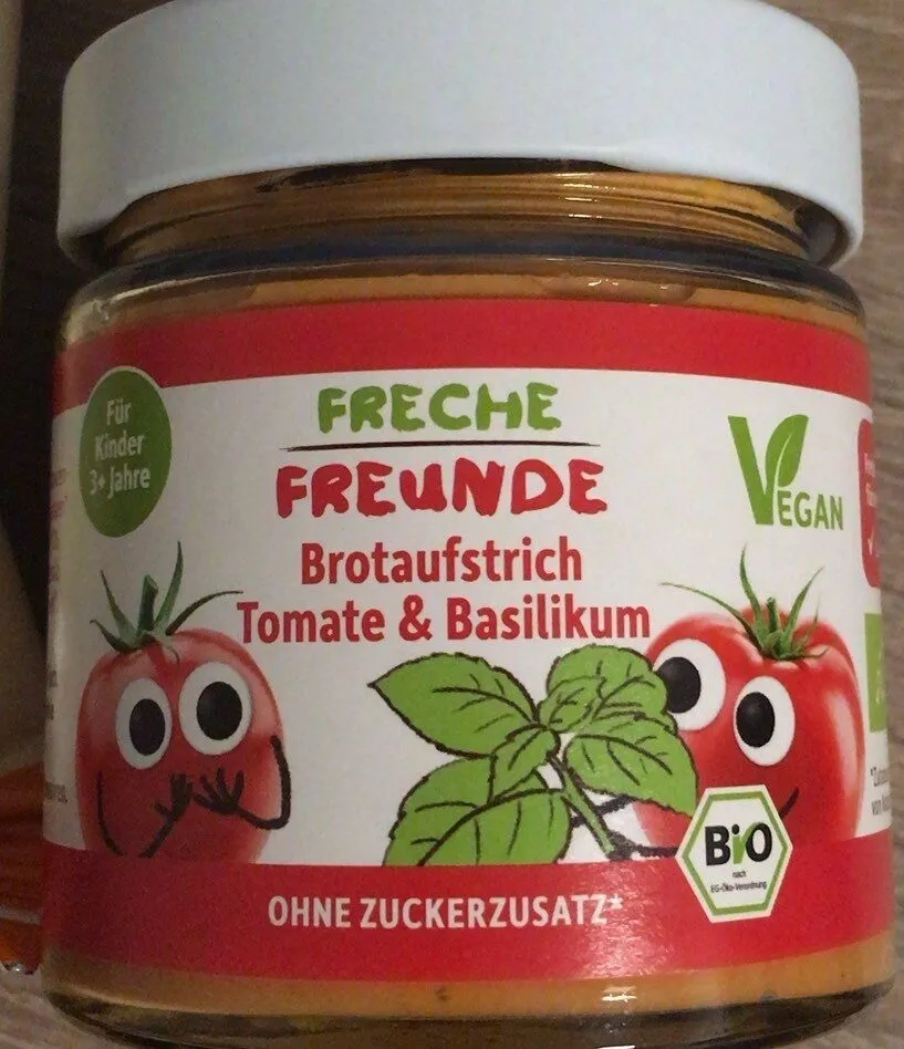 Freche Freunde Brotaufstrich Tomate & Basilikum
