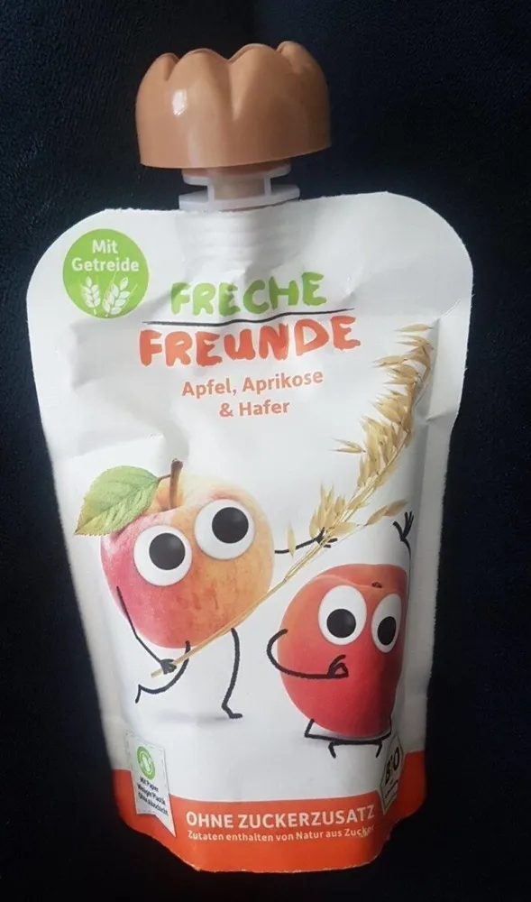 Bio-Apfel-Aprikosenpüree