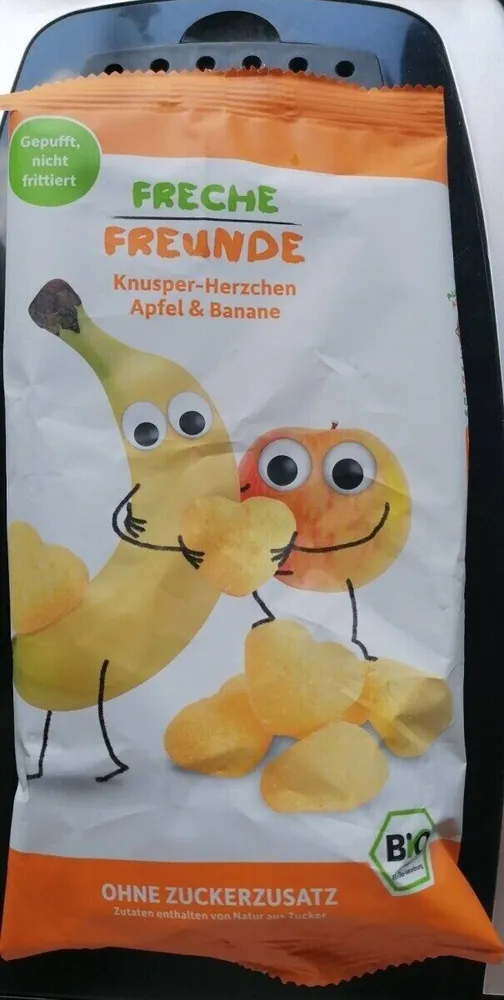 Knusper-Herzchen Apfel & Banane