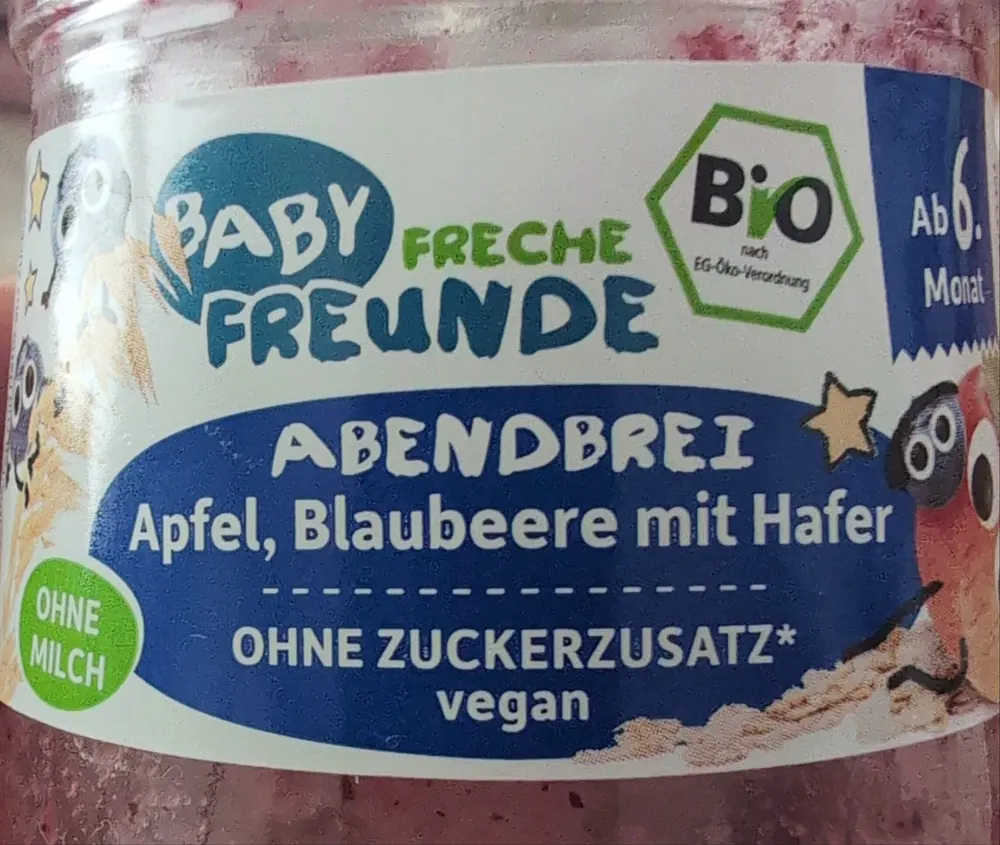 Abendbrei - Apfel, Blaubeere, Hafer
