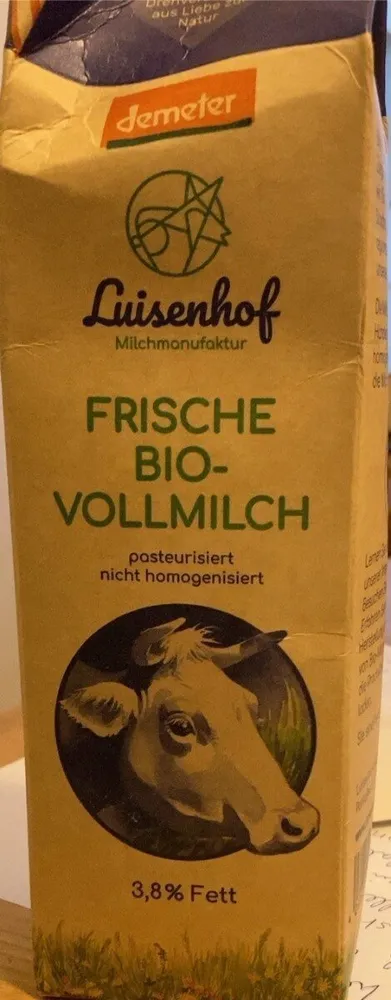 Frische Biovollmilch
