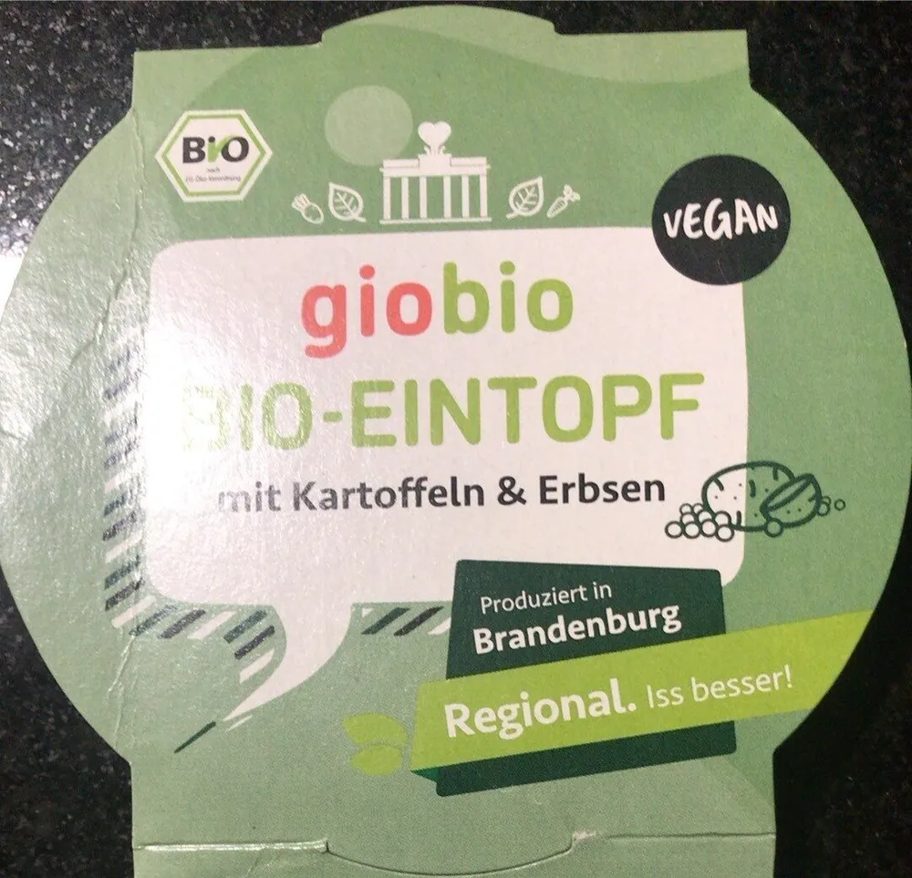 Bio-Eintopf mit Kartoffeln & Erbsen