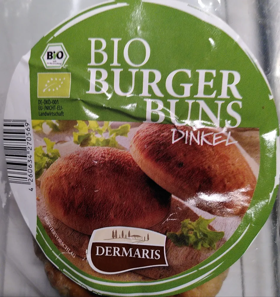 Dinkelmehl Burgebrötchen bio