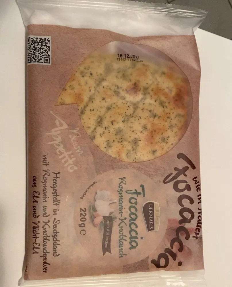 Foccacia Rosmarin-Knoblauch