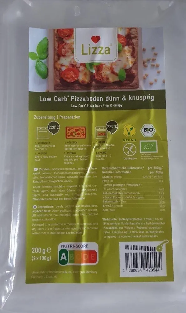 Low Carb Pizzaboden