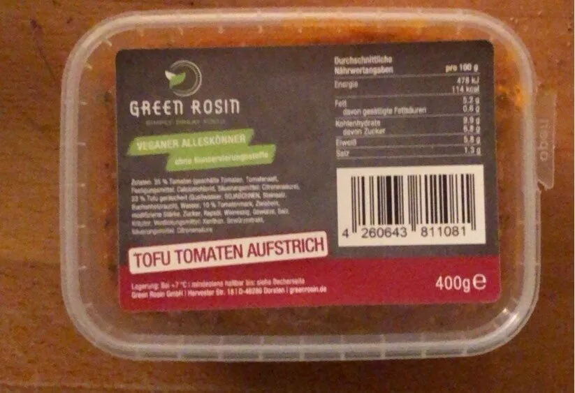 Tofu Tomaten Aufstrich