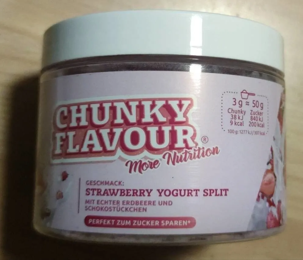 Chunky Strawberry Yogurt Split