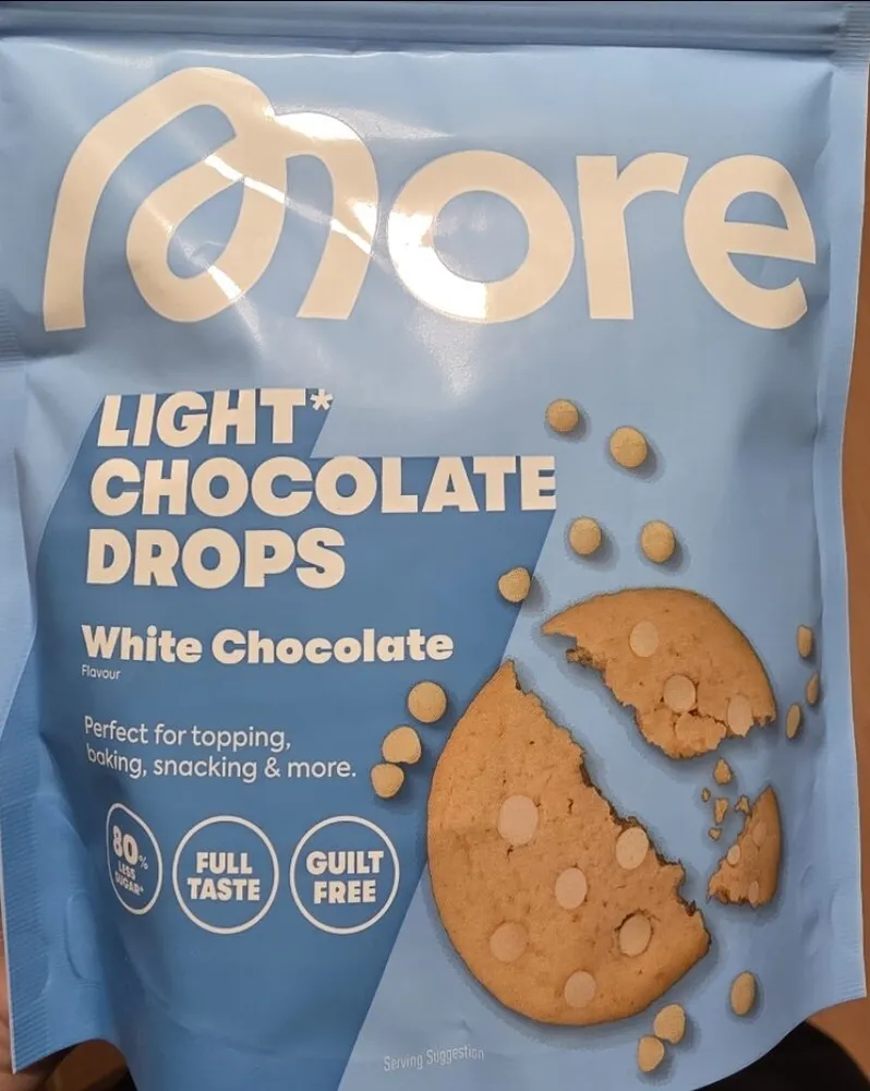 Light Schoko Drops Weiss