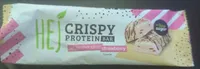 Crispy protein bar white chocolate strawberry