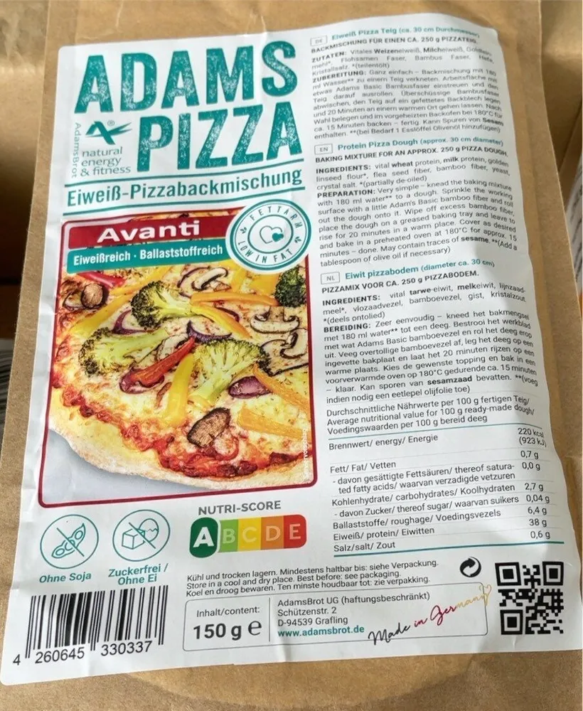 Preparation pizza