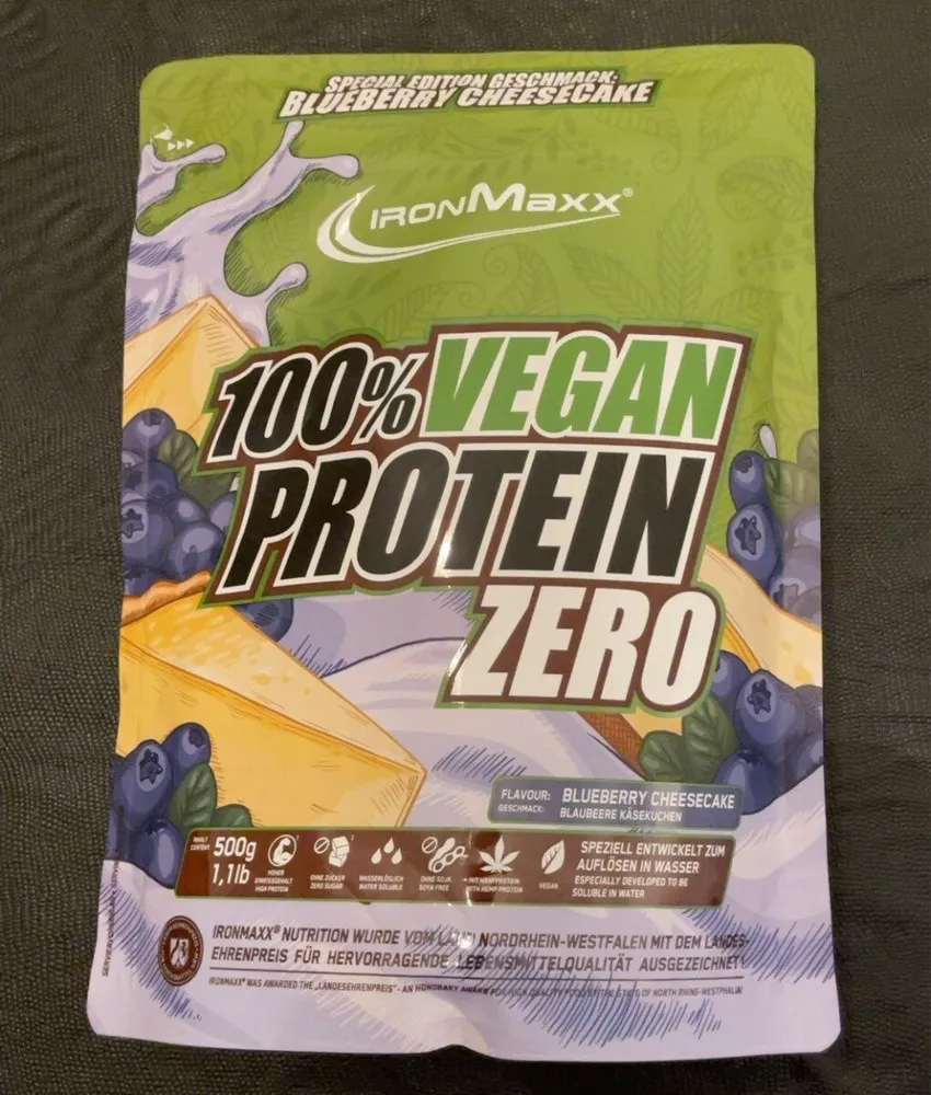 Ironmaxx Protein Zero, Blueberry Cheesecake