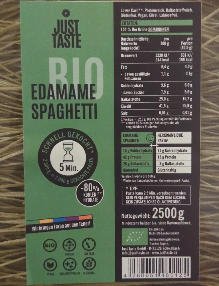 Edamame Spaghetti