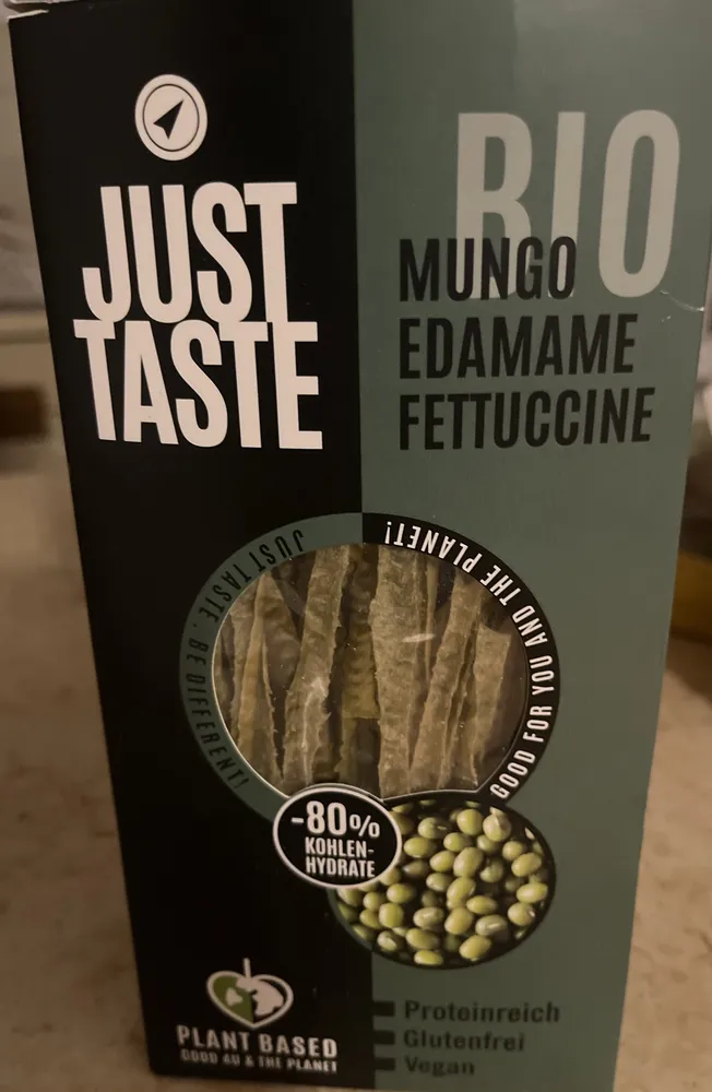 mungo edamame fettuccini