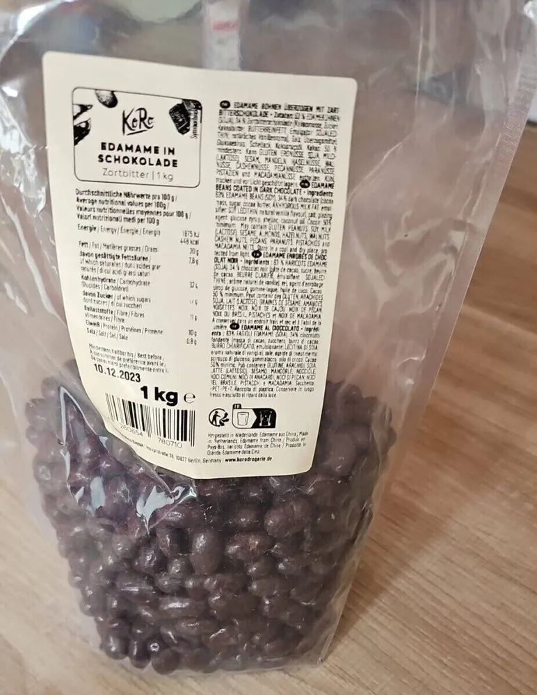 Edamame in schokolade