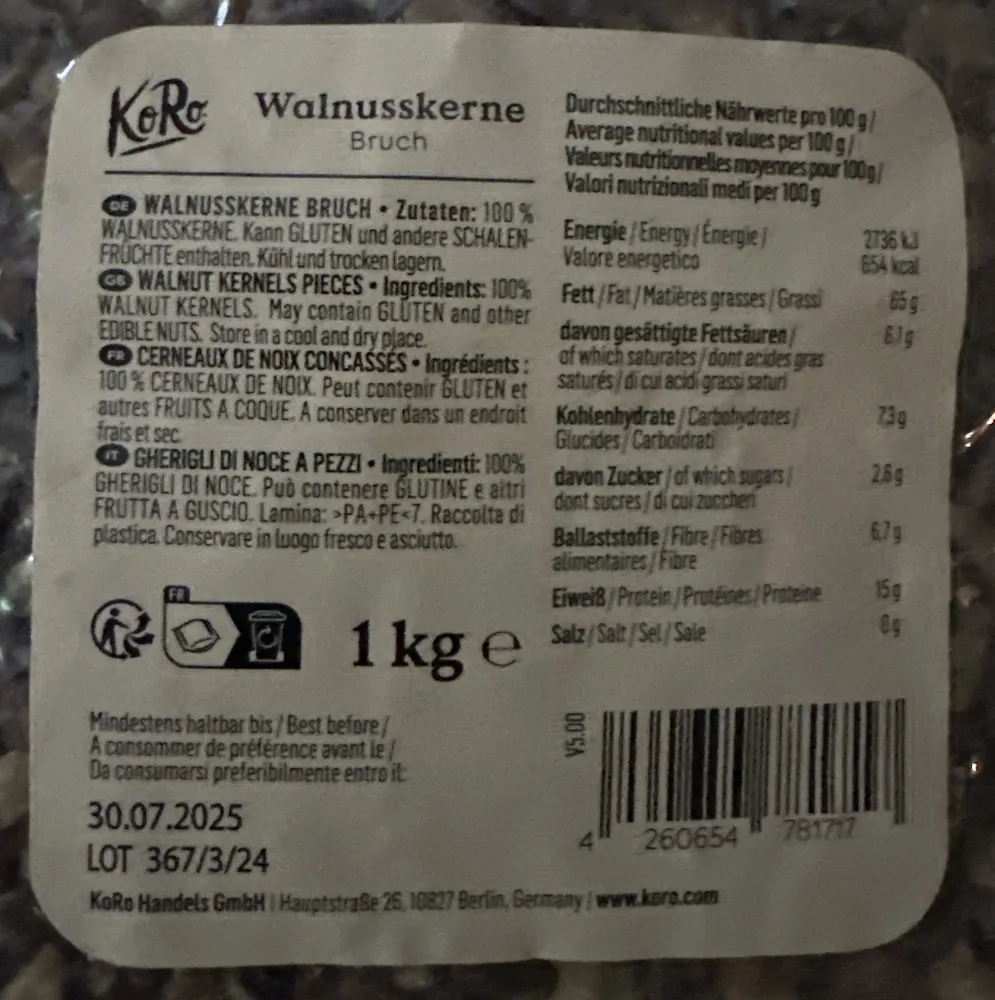 Walnuß Bruch