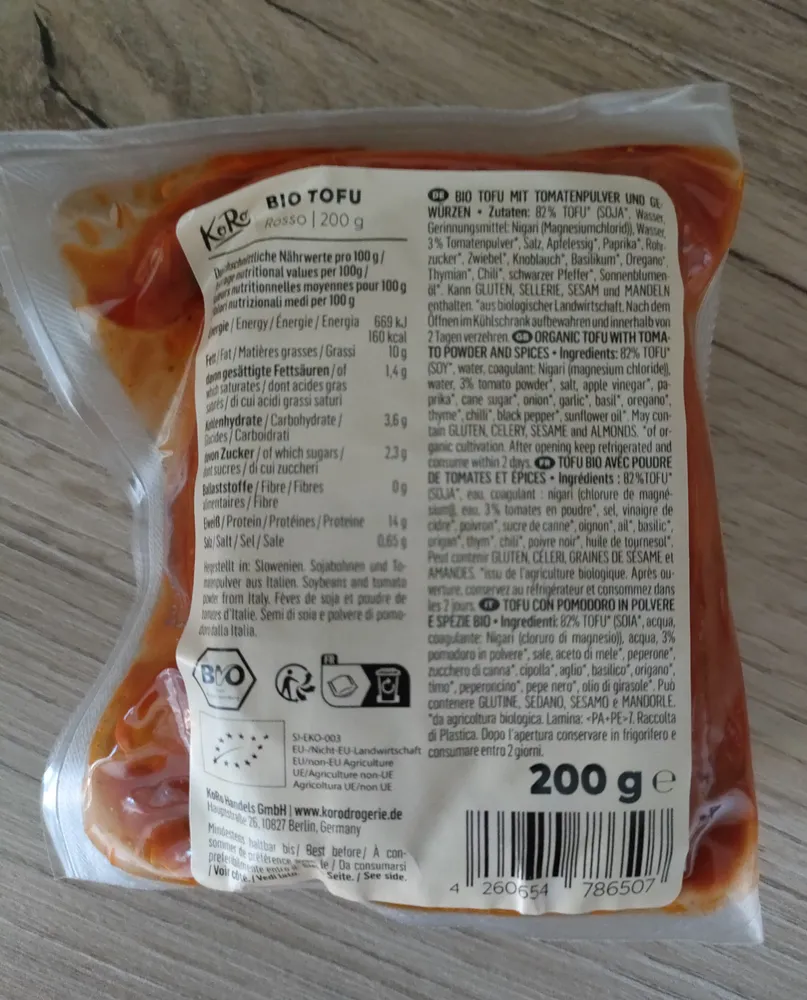 KoRo Bio Tofu Rosso