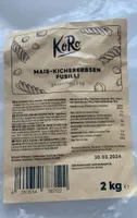 Mais-Kichererbsen Nudeln