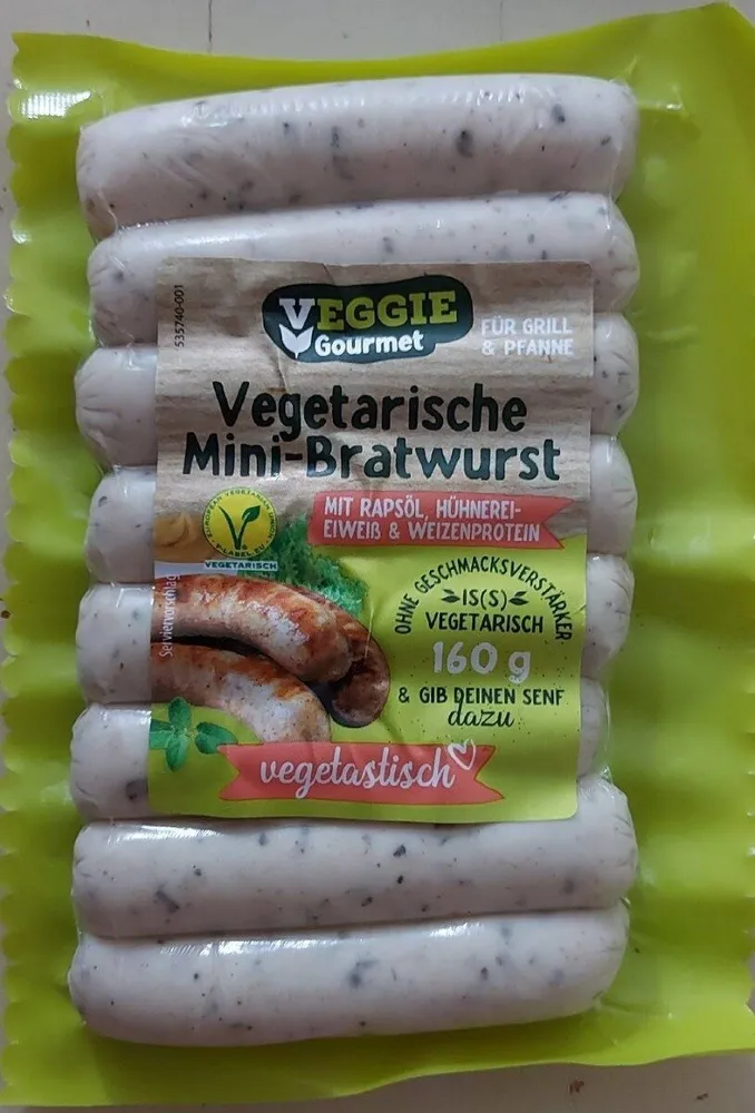 Vegetarische Mini-Bratwurst