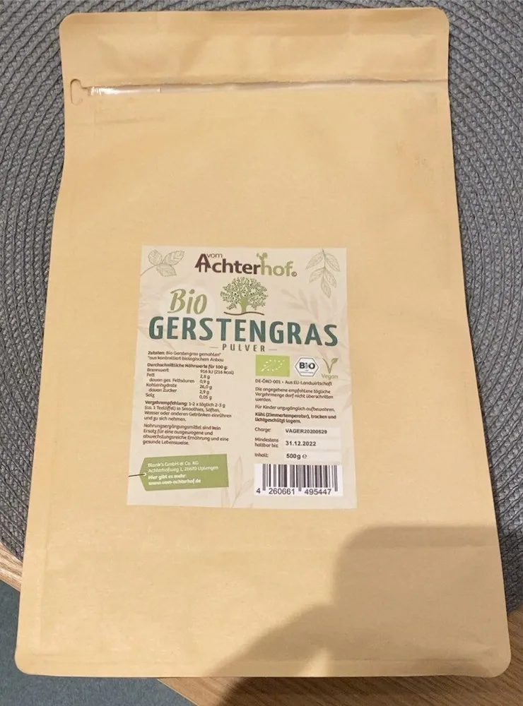 Bio Gerstengras Pulver