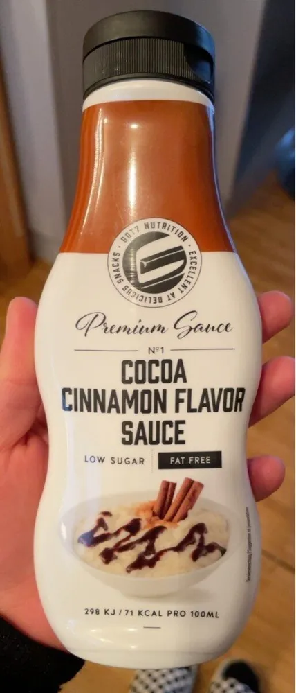 Cocoa cinnamon flavor sauce