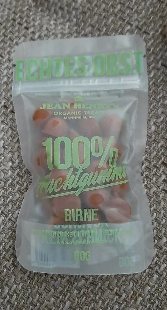 Veganes Fruchtgummi Birne