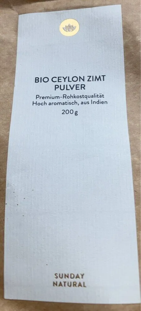 Bio ceylon zimt pulver