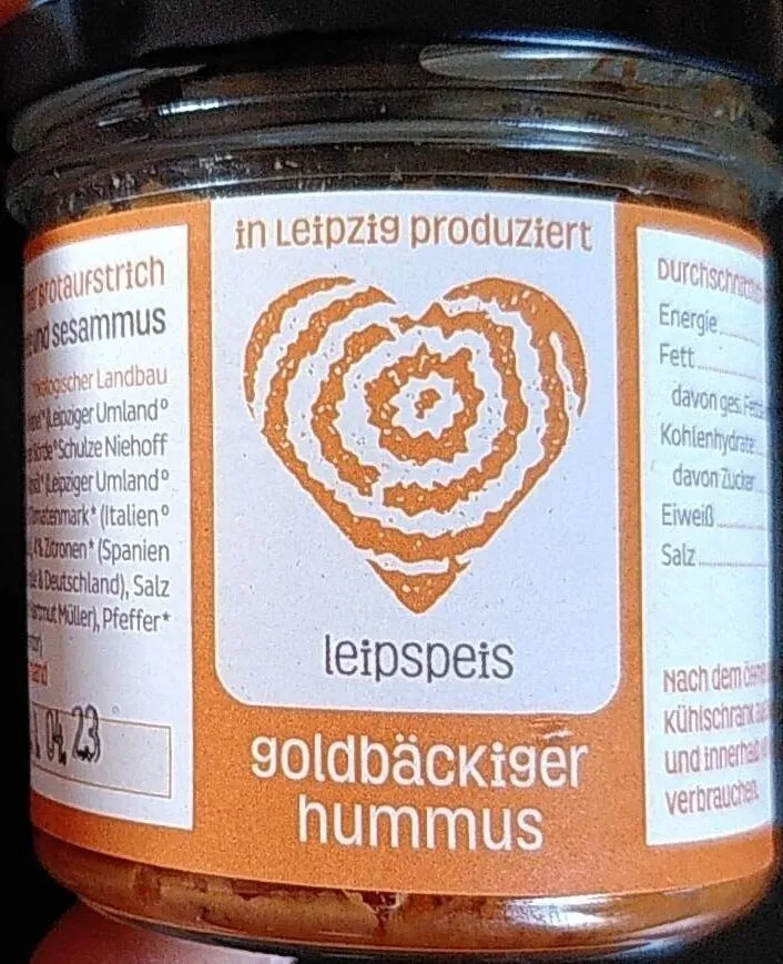 Goldbäckiger Hummus