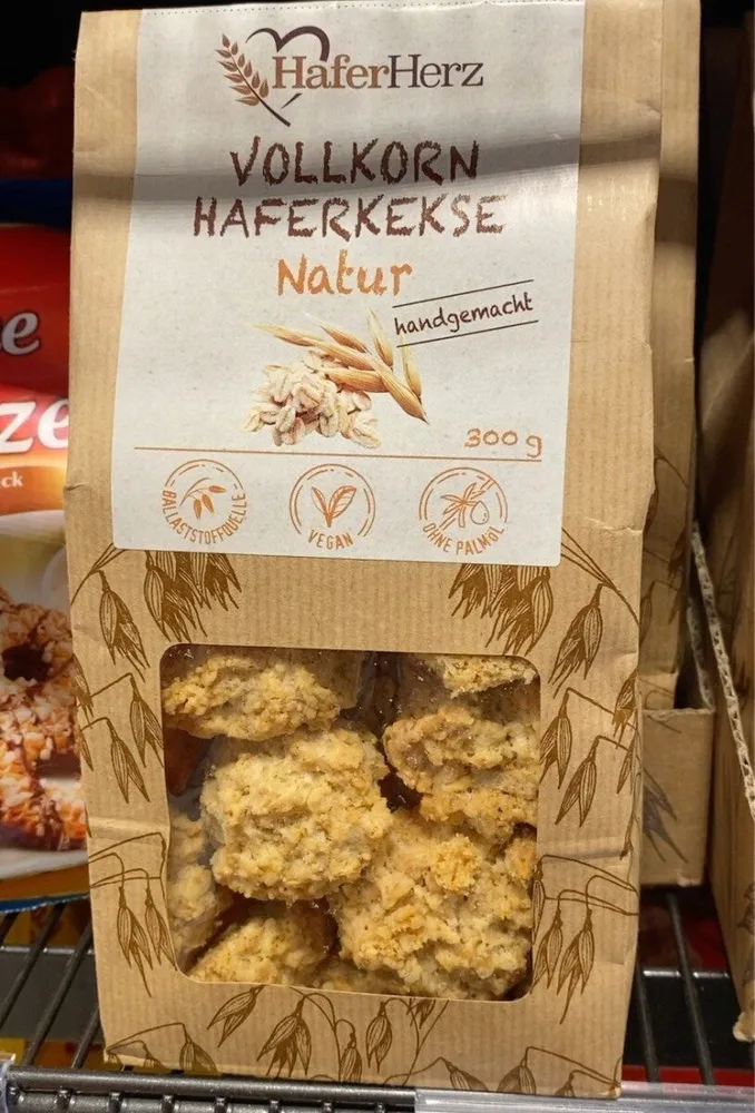 Vollkorn Haferkekse Natur