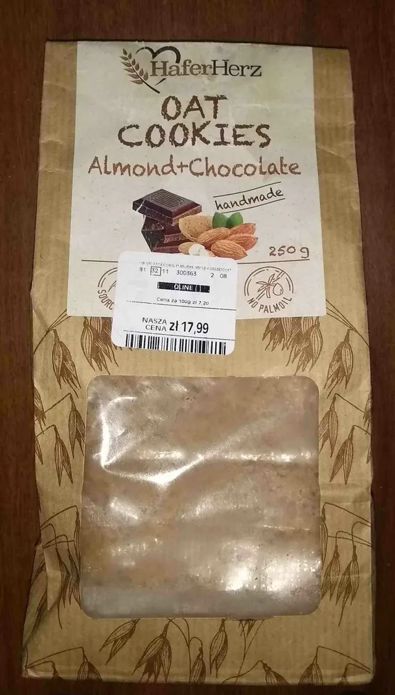 Oat Cookies Almond+Chocolate