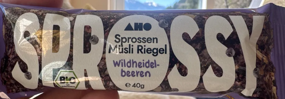 Sprossen Müsli Riegel Wildheidelbeeren