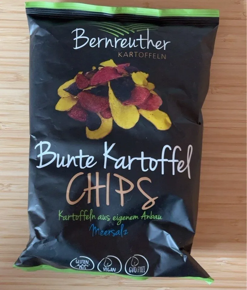 Bunte Kartoffel Chips