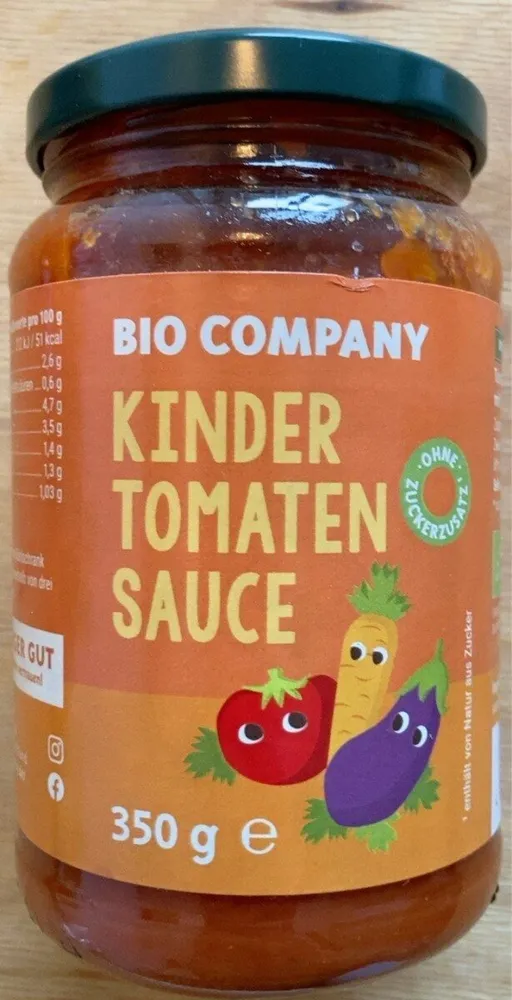 Kinder Tomaten Sauce