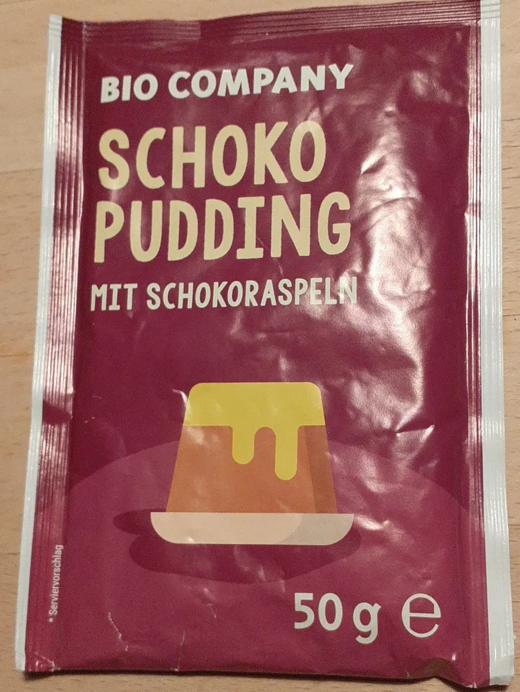Schoko Pudding mit Schokoladenradpeln