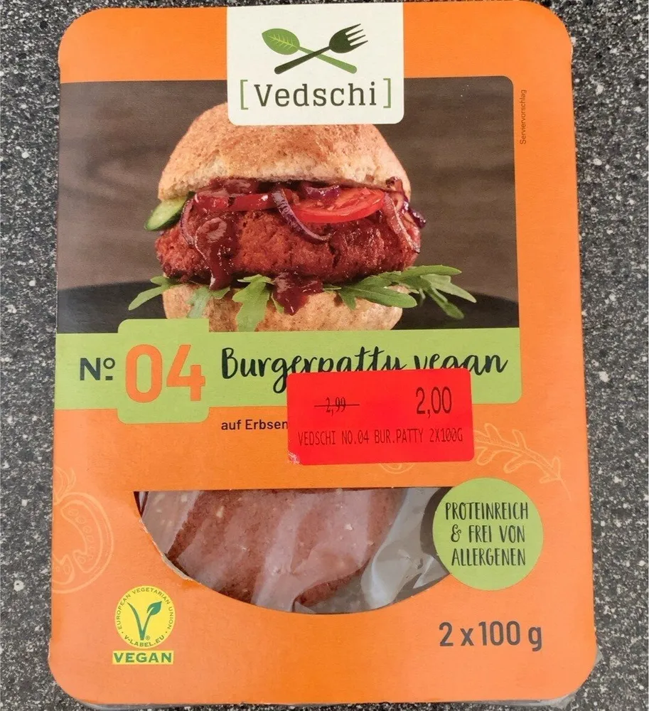 No4 Burger Patty Vegan