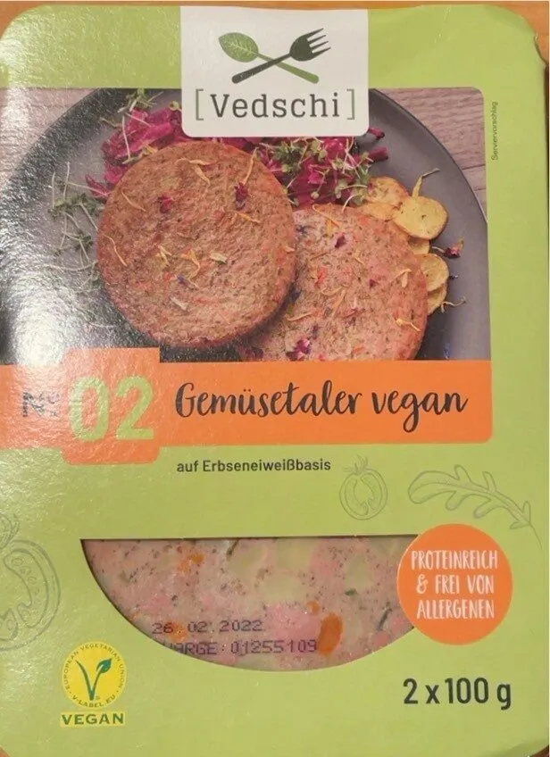 No 2 Gemüsetaler vegan