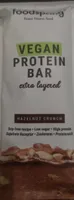 Vegan protein bar multistrato nocciola croccante