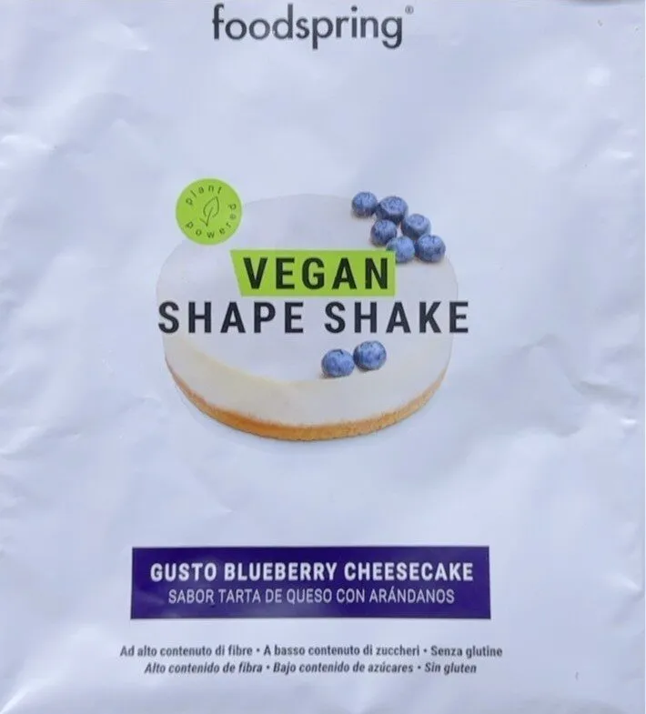 Vegan Shape Shake Blueberry Cheesecake
