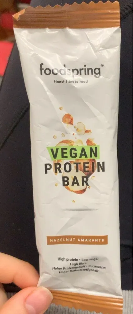 Vegan Protein Bar Hazelnut Amaranth