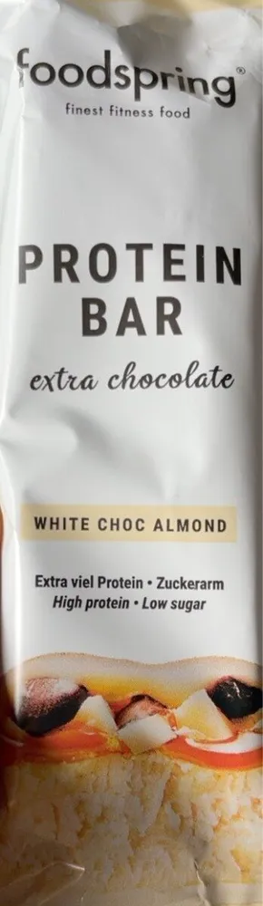 White choc almond protein bar