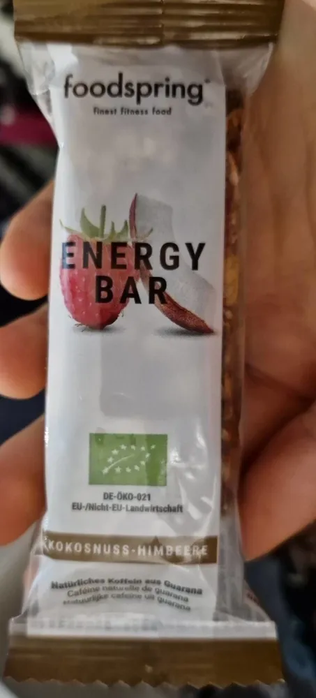 Energy bar framboise coco