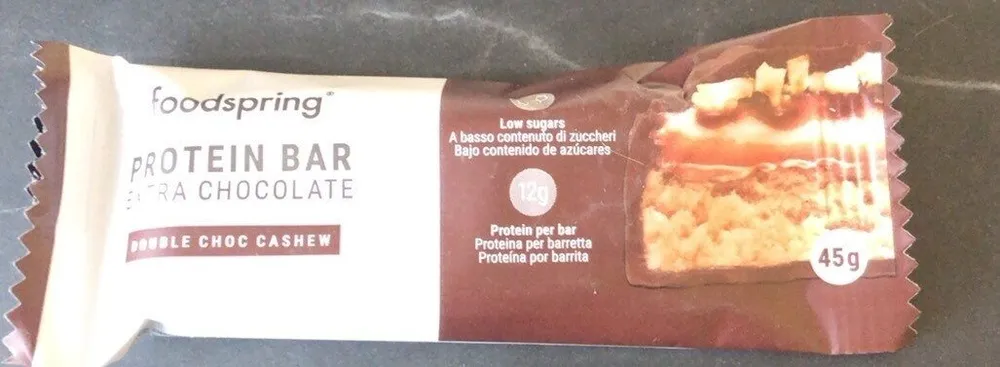 Protein bar extra chocolate double choc cashew