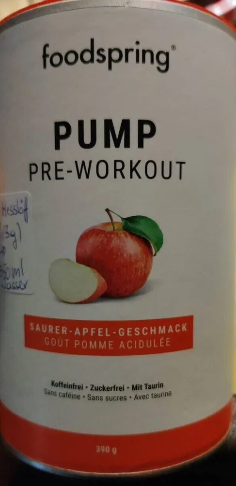 Pump pré workout - Foodspring