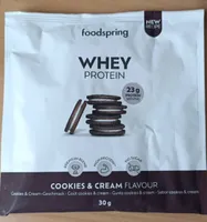Whey protein cookie and cream