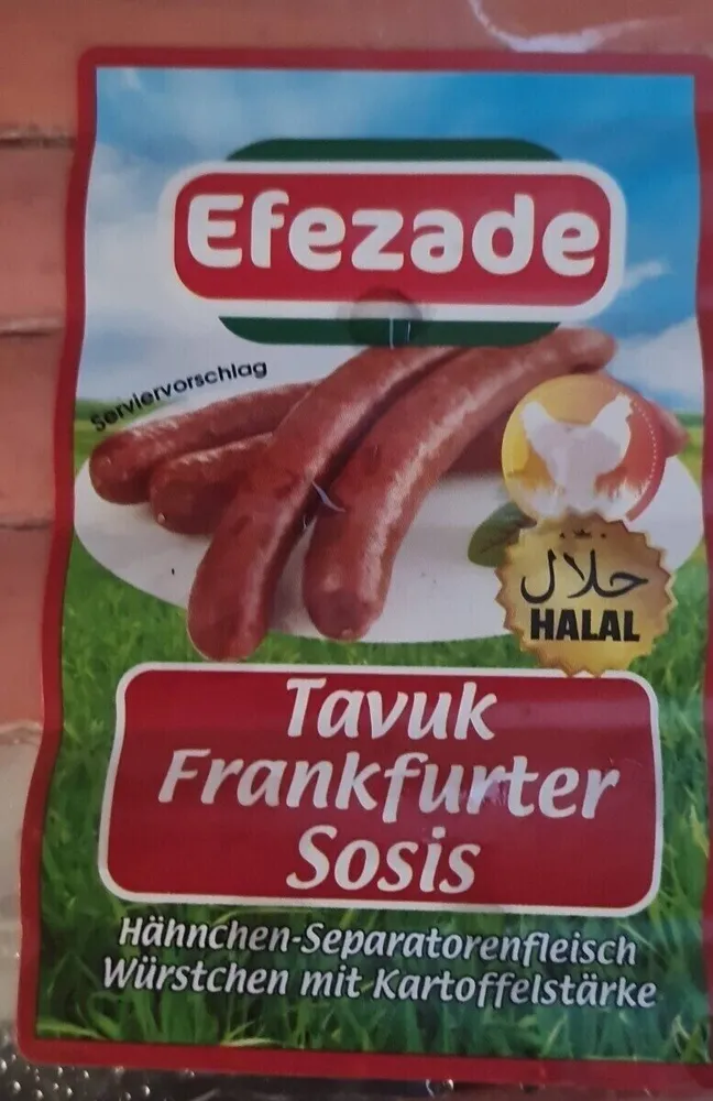 Tavuk frankfurter sosis