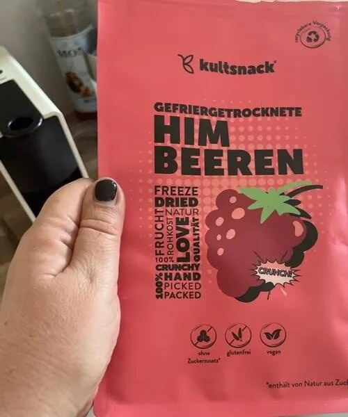 Gefriergetrocknete Himbeeren
