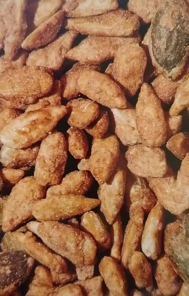 Graines de courges et de tournesol grillés au miel et cannelle