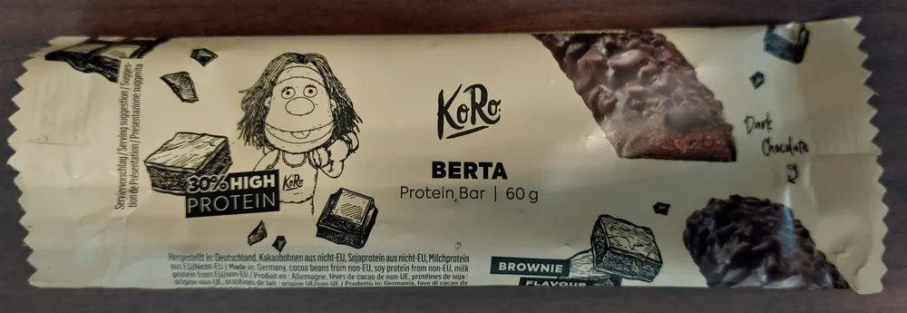 Berta Protein Bar Brownie Flavour