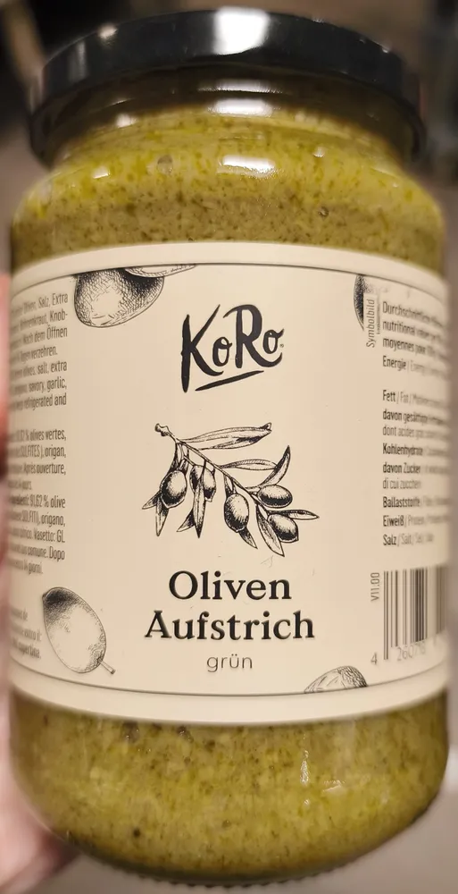 Oliven-Aufstrich grün