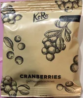 Cranberries lyophilisées