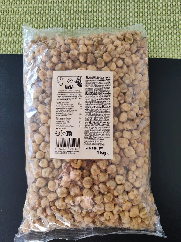 Snack-Erbsen ungarische Paprika